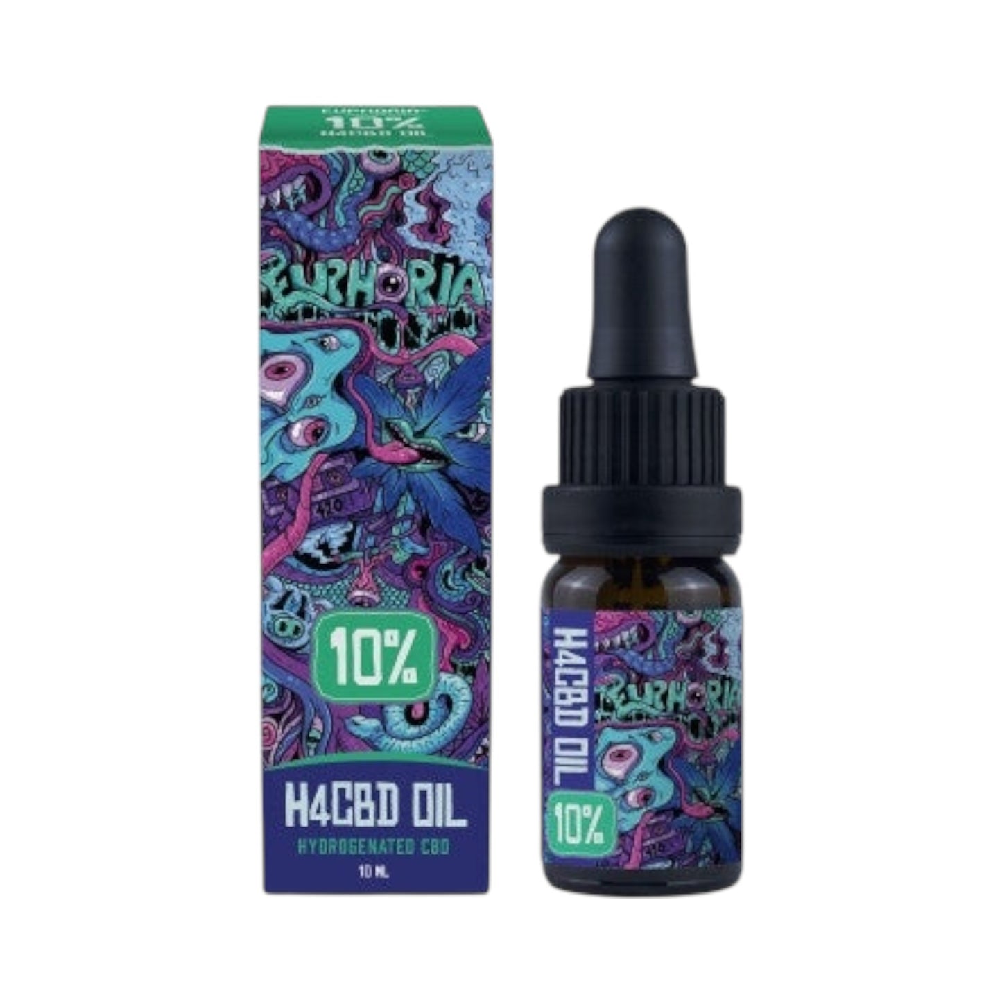 Euphoria H4CBD Oil – 10% (1000mg, 10ml, 5mg per Drop, THC-Free)