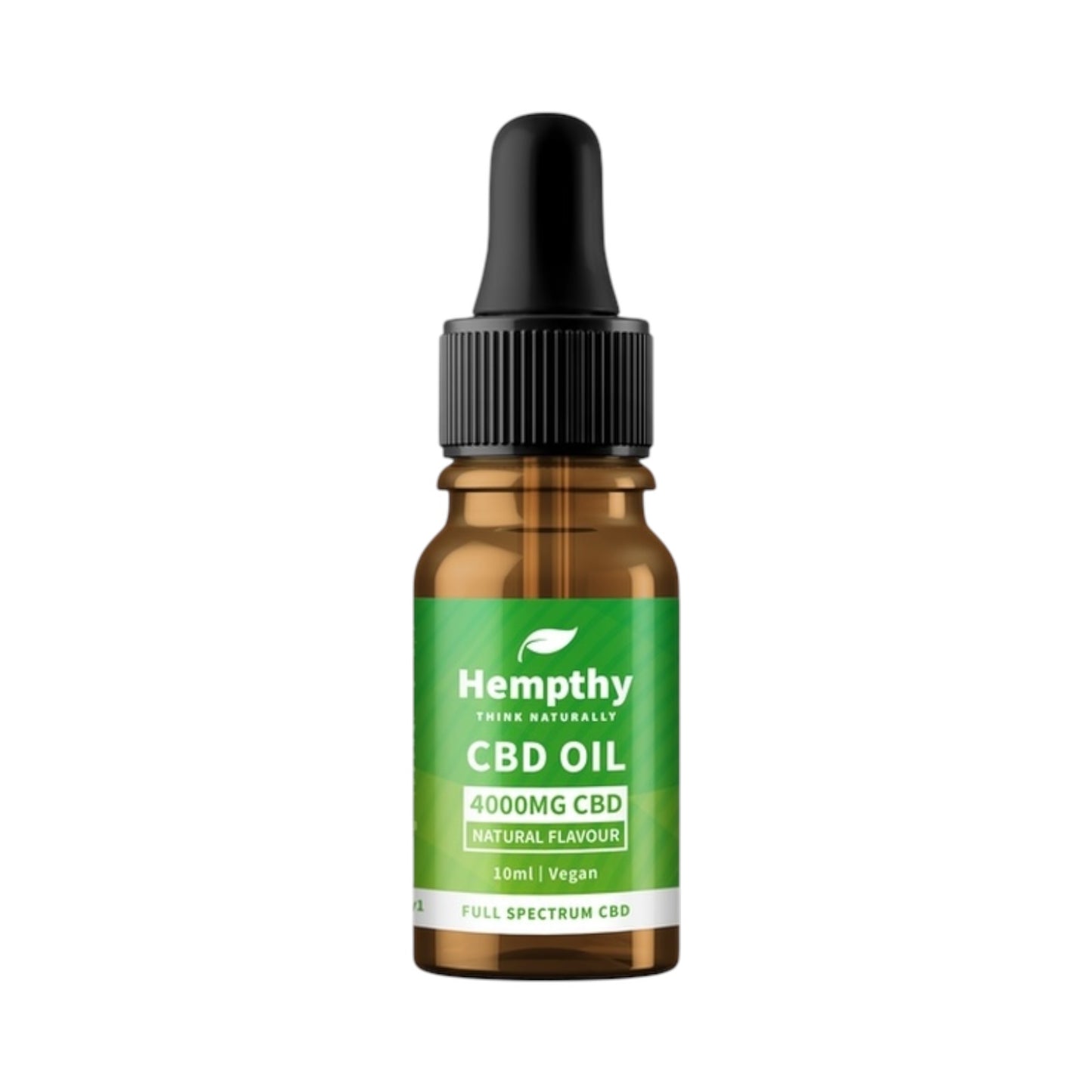 Hempthy Full Spectrum CBD Tincture Oil – Natural (10ml | 250mg–4000mg | THC-Free | Vegan & Gluten-Free)