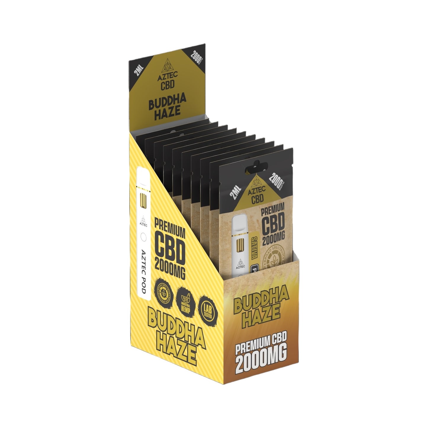 Aztec CBD Premium Pod System - Buddha Haze (2000mg CBD, 2ml) | Broad Spectrum, THC-Free