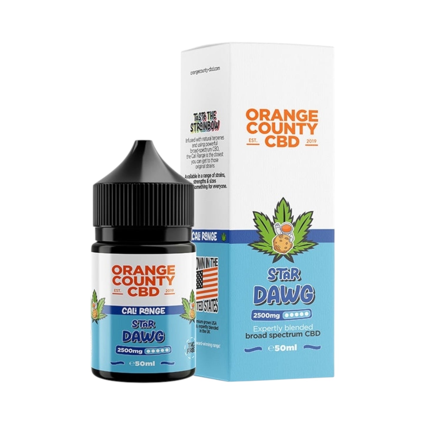 Orange County CBD Cali Range E-Liquid – Star Dawg – 2500mg (50ml)