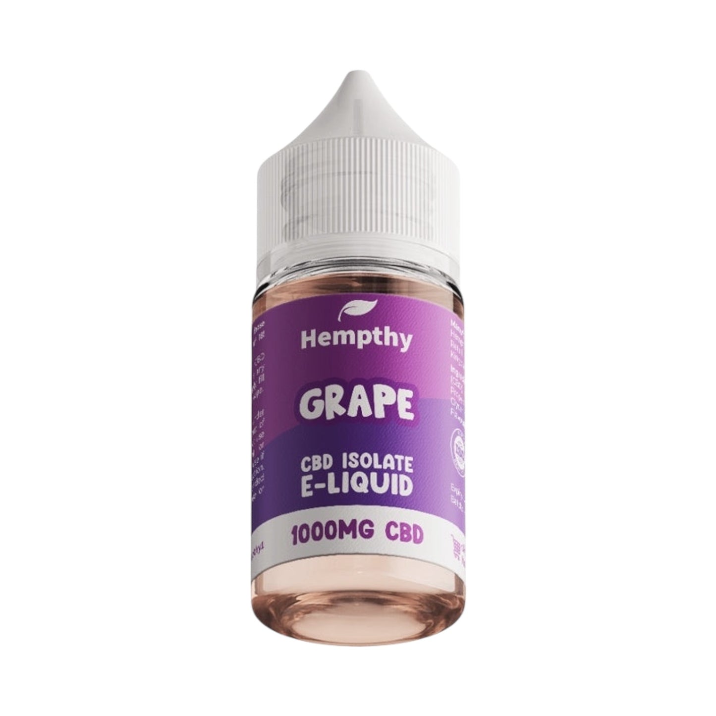 Hempthy CBD Vape Liquid - Grape (30ml, 500mg / 1000mg CBD Isolate) | Premium UK-Made CBD E-Liquid