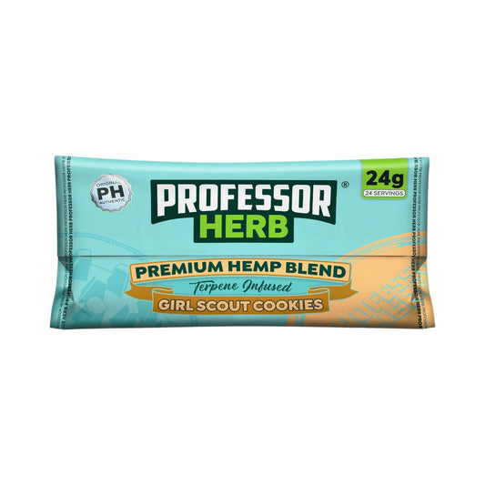 Professor Herb Girl Scout Cookies Premium Hemp Blend (24g) – 1400mg CBD | Nicotine & THC Free