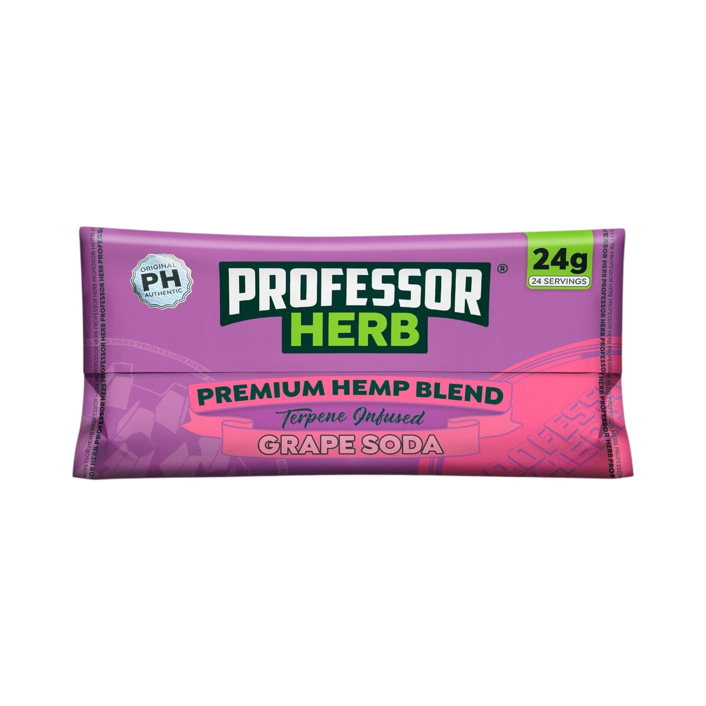 Professor Herb Grape Soda Premium Hemp Blend (24g) – 1400mg CBD | Nicotine & THC Free