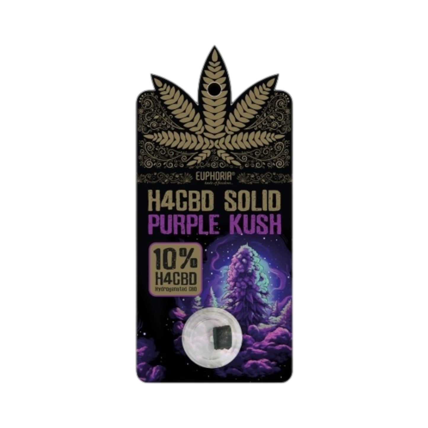 Euphoria H4CBD Solid Hash – Purple Kush (30% H4CBD, 1g, Full Spectrum, THC-Free)