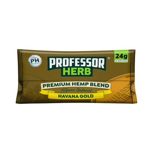 Professor Herb Havana Gold Premium Hemp Blend (24g) – 1400mg CBD | Nicotine & THC Free