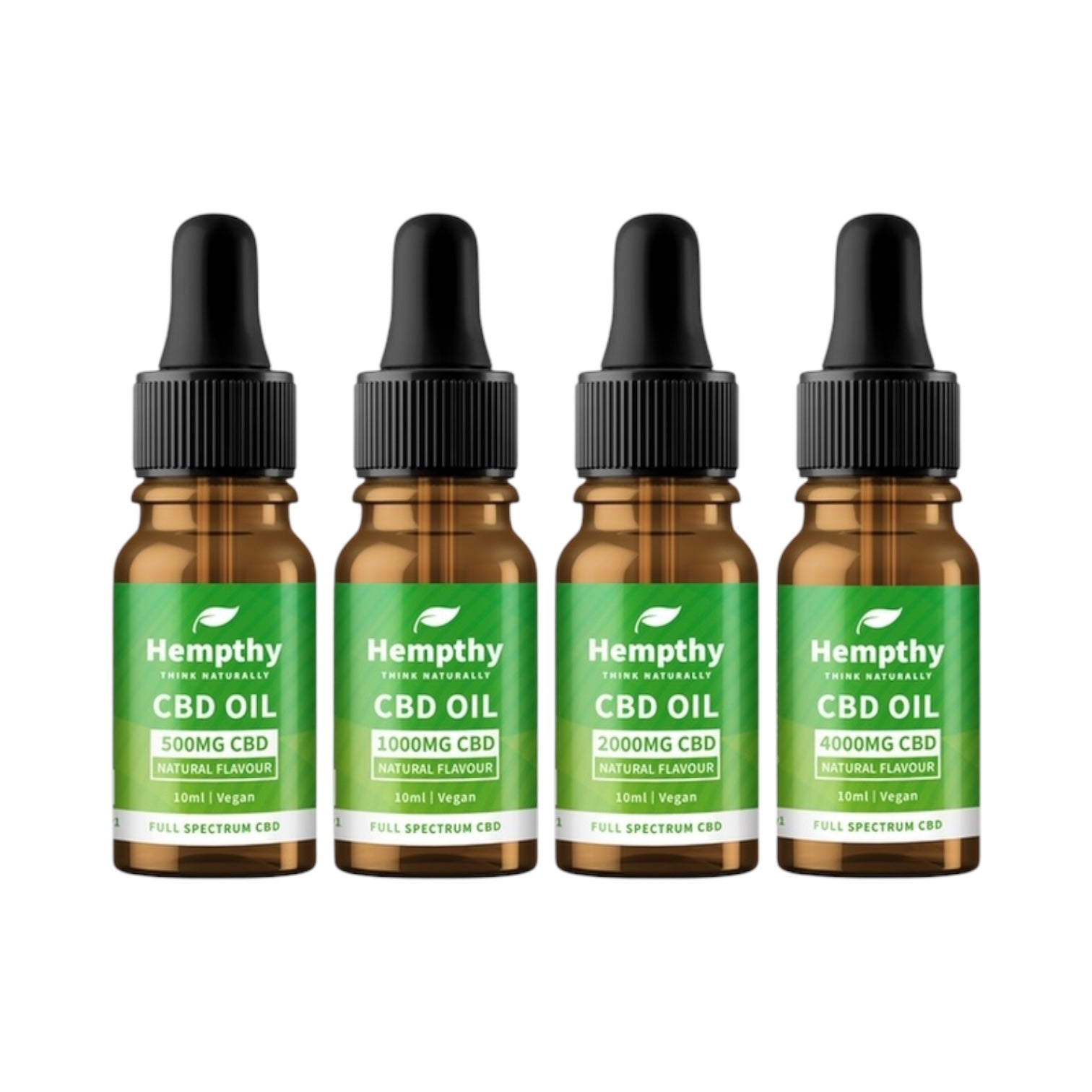 Hempthy Natural CBD Oil (10ml) | Full Spectrum CBD Tincture 250mg–4000mg UK