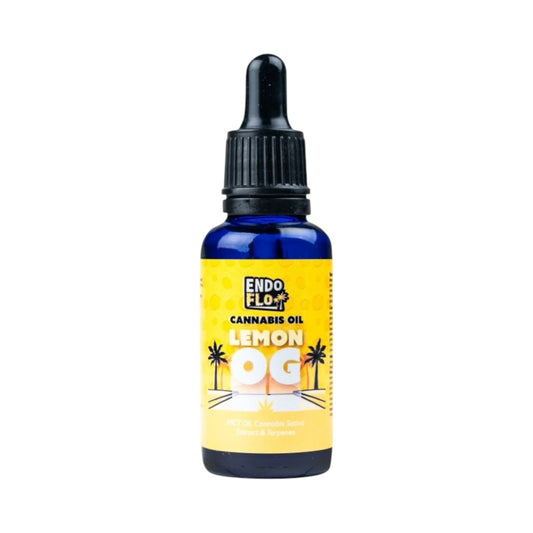 EndoFlo Cannabis Oil Tincture 500mg – Lemon OG (Full Spectrum CBD | 30ml Dropper Bottle)