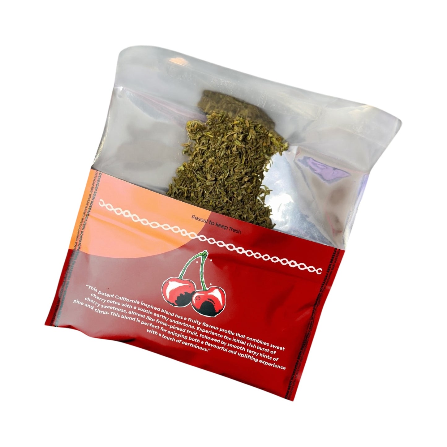 Professor Herb Premium Hemp Blend (24g) – Cherry Bomb | Fruity California-Inspired Flavour – 1400 mg CBD | Tobacco-Free · Nicotine-Free · THC-Free