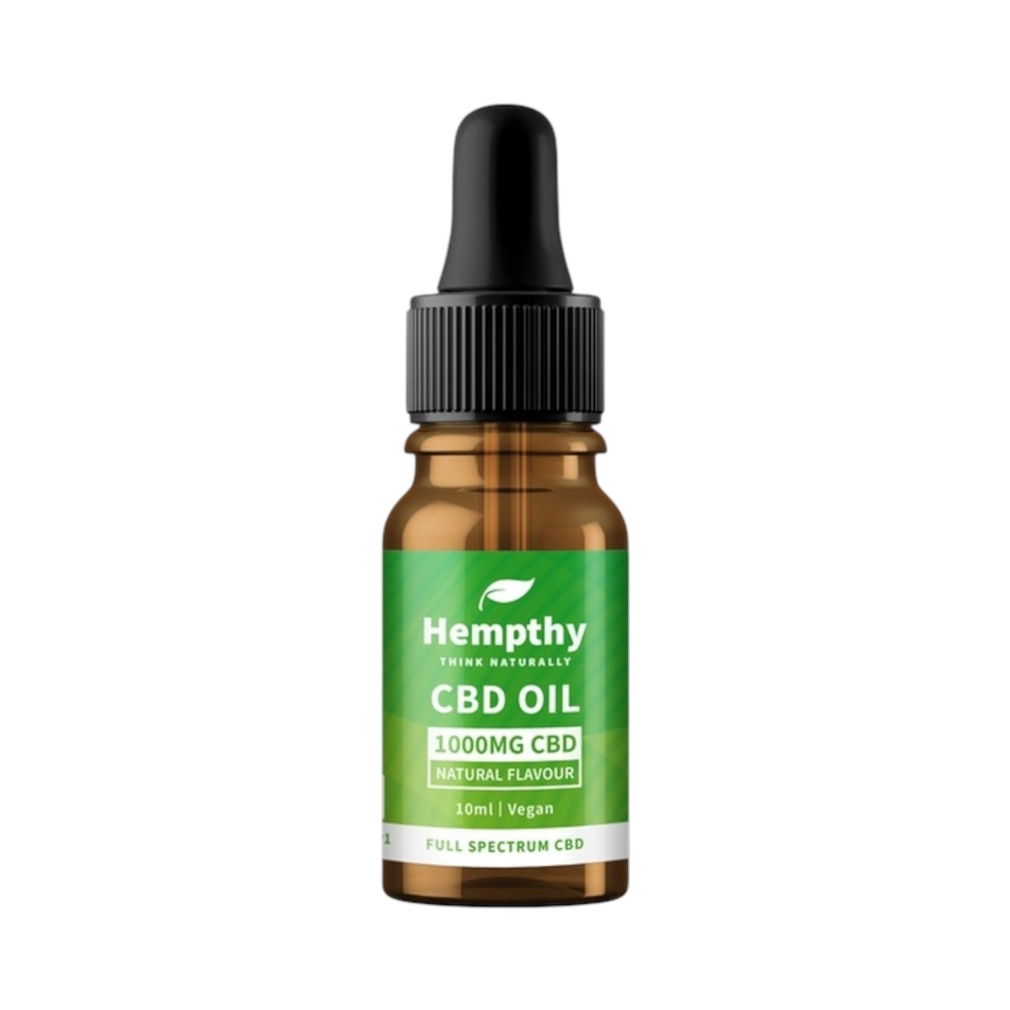Hempthy Full Spectrum CBD Tincture Oil – Natural (10ml | 250mg–4000mg | THC-Free | Vegan & Gluten-Free)