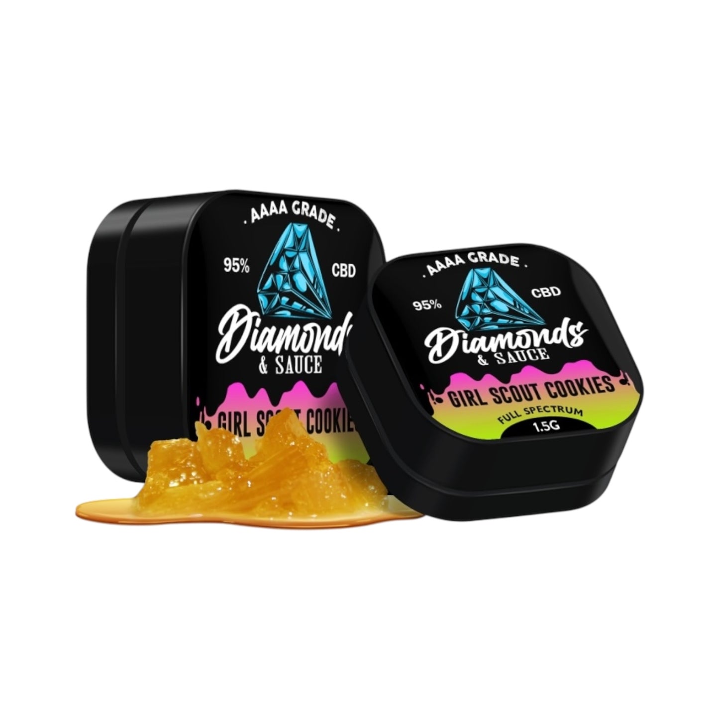 Diamonds & Sauce – Girl Scout Cookies (1.5g | 95% Full Spectrum CBD | 3% CBG | Terpene Infused)