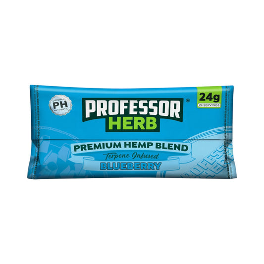 Professor Herb Blueberry Premium Hemp Blend (24g) – 1400mg CBD | Nicotine & THC Free