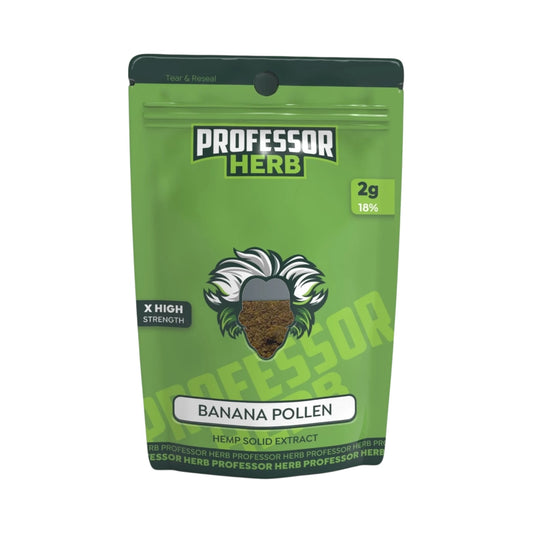 Professor Herb Hemp Solid Extract (2g) – Banana Pollen Hash (15%) | Premium CBD Hemp Hash | Italian Extract | 300mg CBD