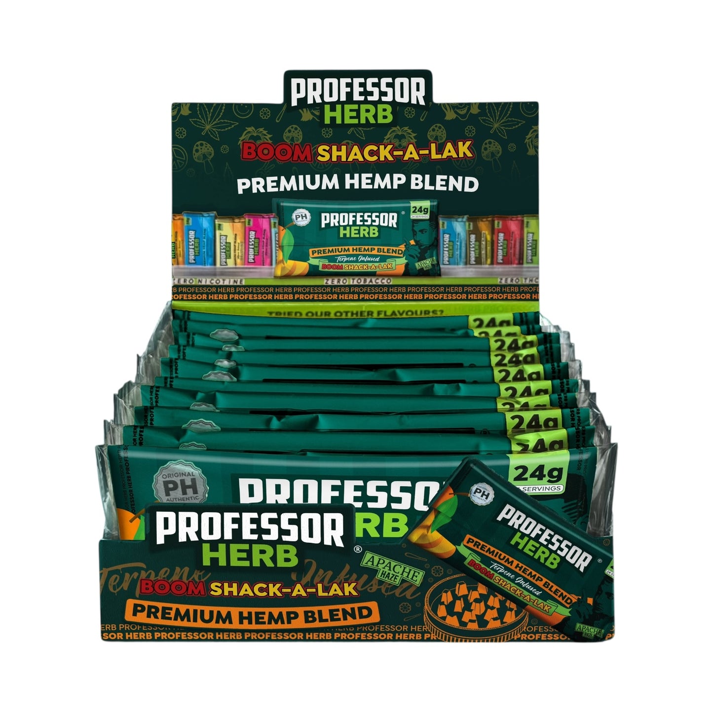 Professor Herb Apache Haze Premium Hemp Blend (24g) – 1400mg CBD | Nicotine & THC Free