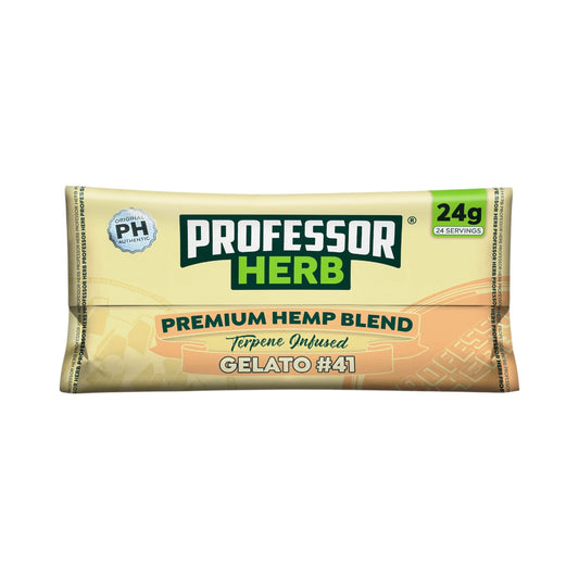 Professor Herb Gelato #41 Premium Hemp Blend (24g) – 1400mg CBD | Nicotine & THC Free