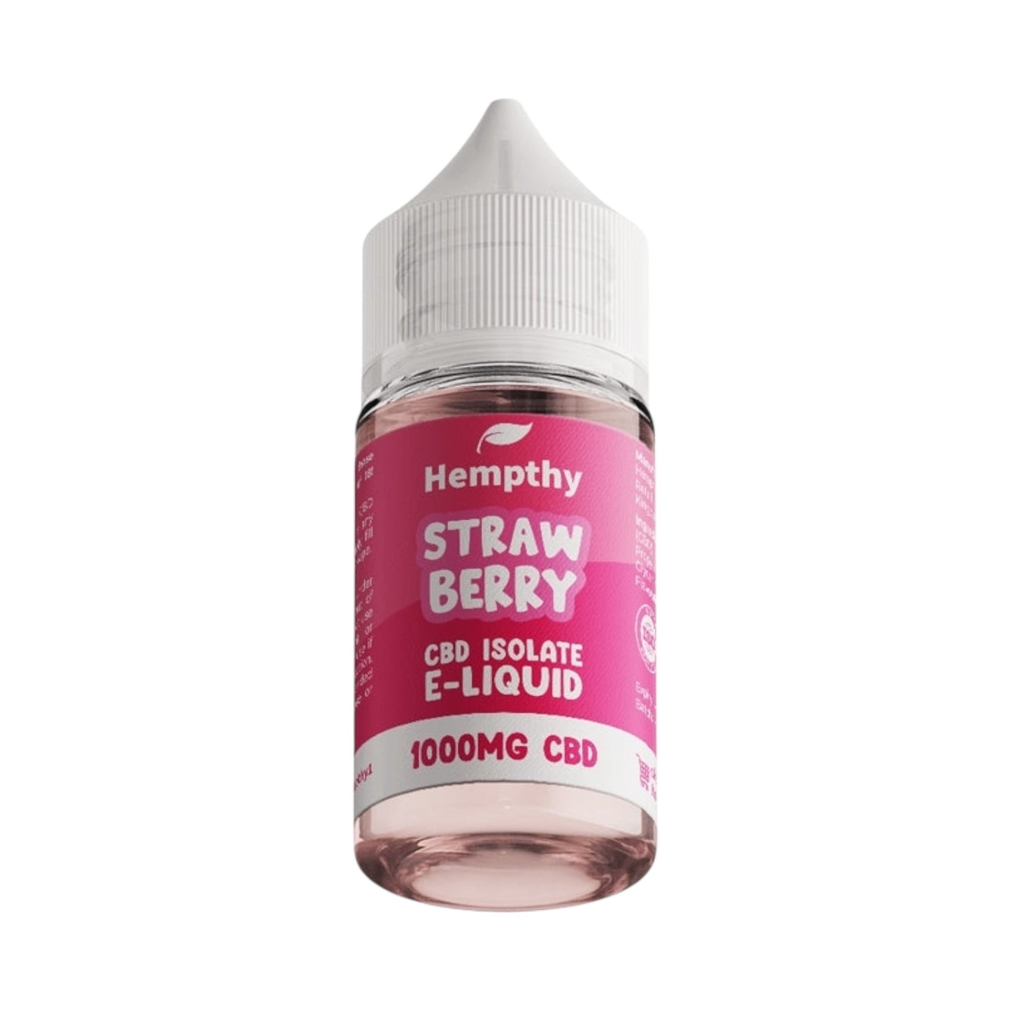 Hempthy CBD Vape Liquid - Strawberry (30ml, 500mg / 1000mg CBD Isolate) | Premium UK-Made CBD E-Liquid