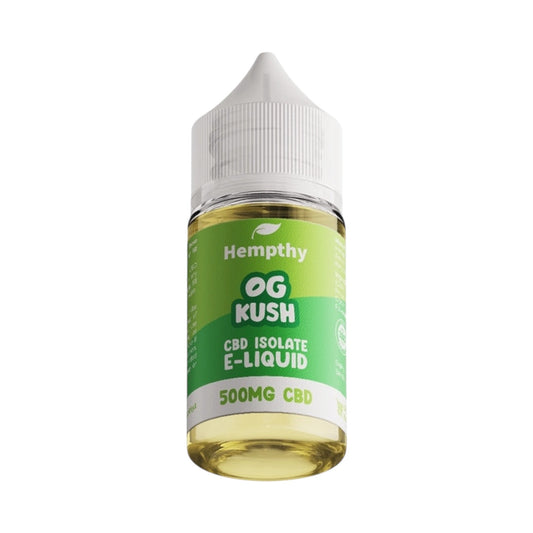 Hempthy CBD Vape Liquid - OG Kush (30ml, 500mg / 1000mg CBD Isolate) | Premium UK-Made CBD E-Liquid