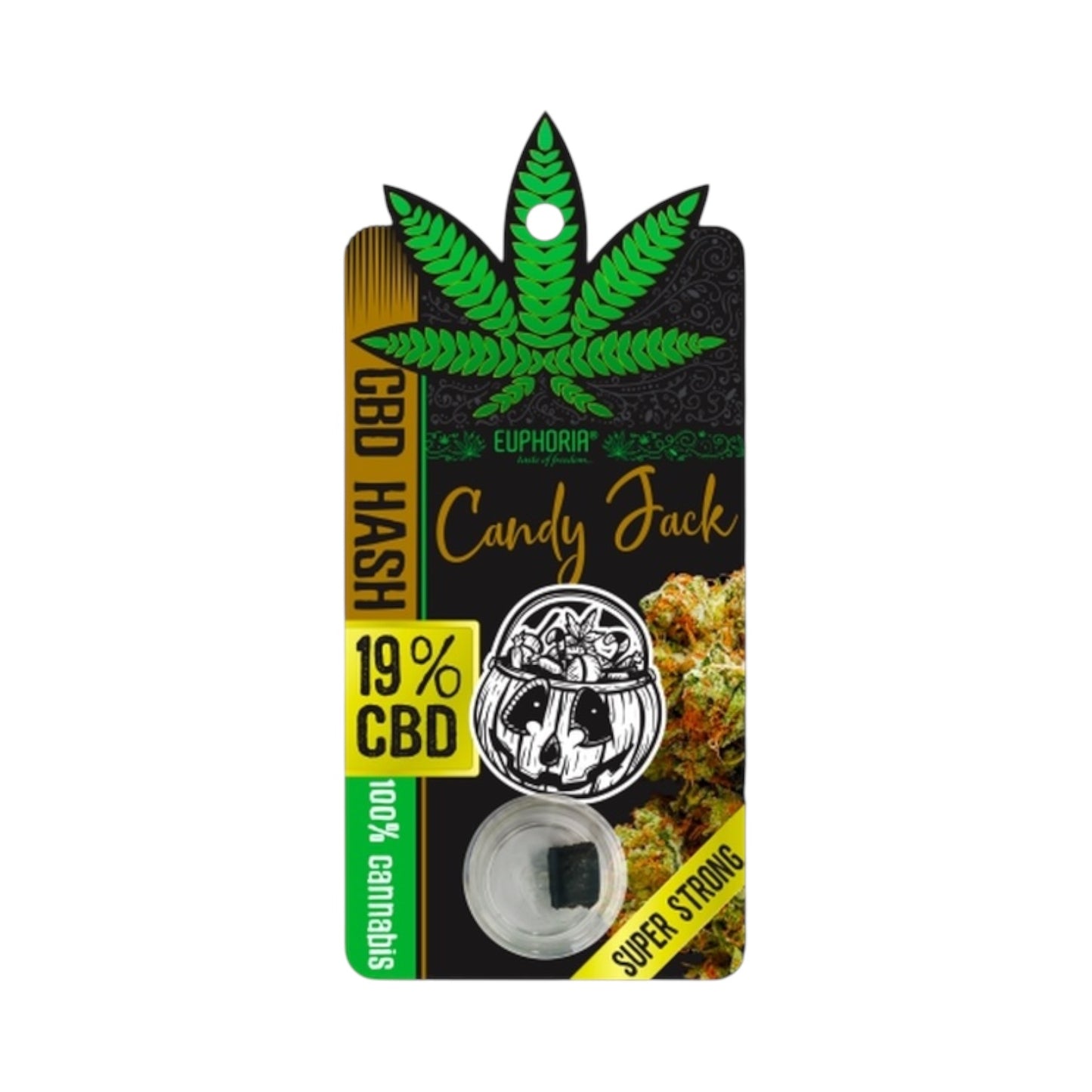 Euphoria Candy Jack CBD Hash (1g) – 19% Full Spectrum CBD | Premium Cannabis Sativa | UK Legal & Lab-Tested