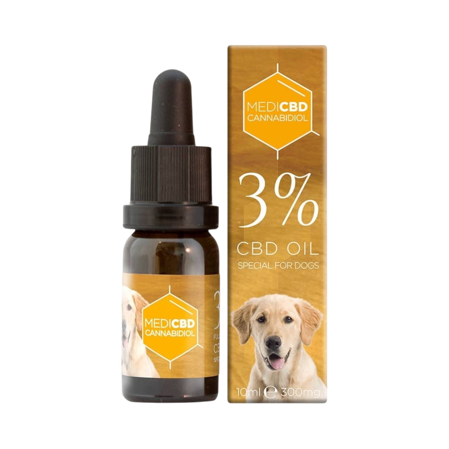 MediCBD CBD Oil for Dogs 3% (300mg) – 10ml | Multitrance Original Amsterdam