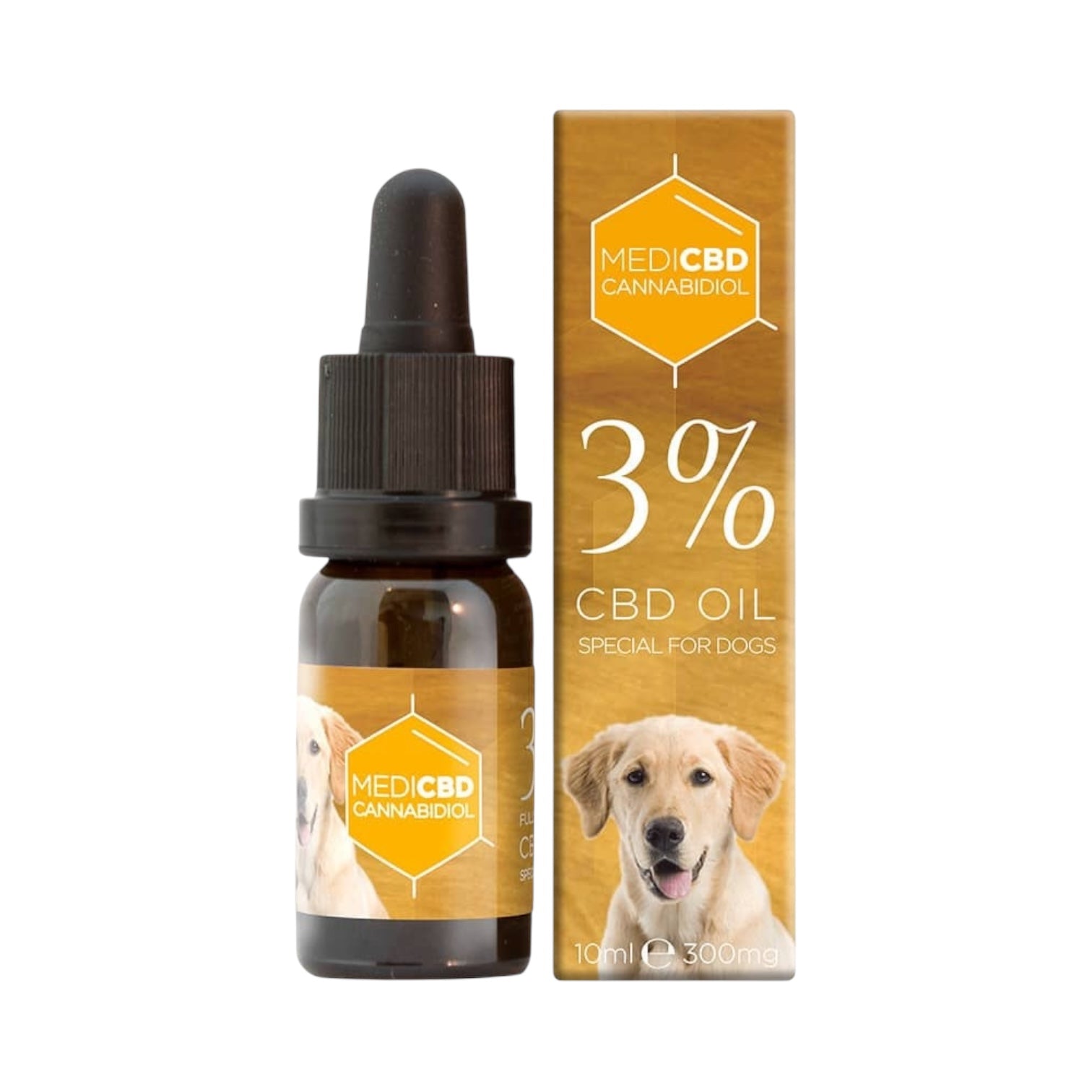MediCBD CBD Oil for Dogs 3% (300mg) – 10ml | Multitrance Original Amsterdam
