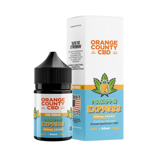 Orange County CBD Cali Range E-Liquid – Pineapple Express – 2500mg (50ml)