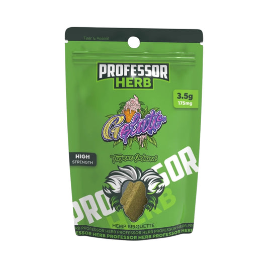 Professor Herb Hemp Briquette Hash (3.5g) - Gelato (175mg CBD)