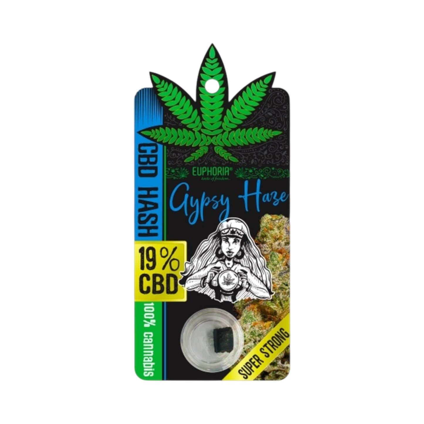 Euphoria Gypsy Haze CBD Hash (1 g) – 19% Full Spectrum CBD | Premium Cannabis Sativa | UK Legal & Lab-Tested