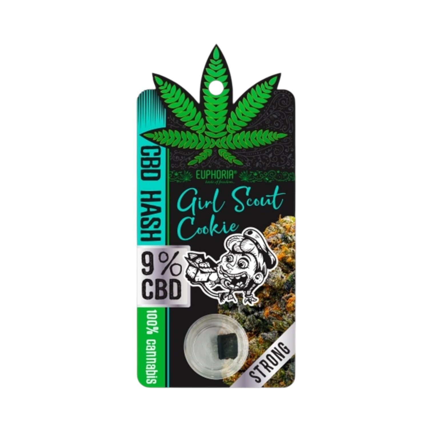 Euphoria Girl Scout Cookies CBD Hash (1 g) – 9% Full Spectrum CBD | 100% Cannabis Sativa | UK Legal & Lab-Tested