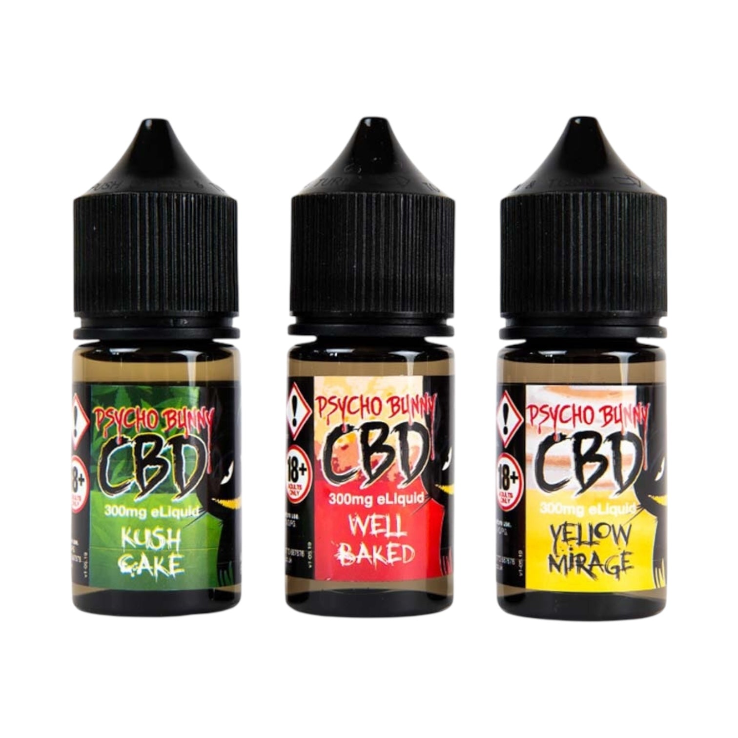 Psycho Bunny CBD Vape Liquid – Well Baked (30ml, 300mg CBD, 50/50 VG/PG)