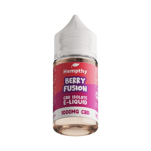 Hempthy CBD Vape Liquid - Berry Fusion (30ml, 500mg / 1000mg CBD Isolate) | Premium UK-Made CBD E-Liquid
