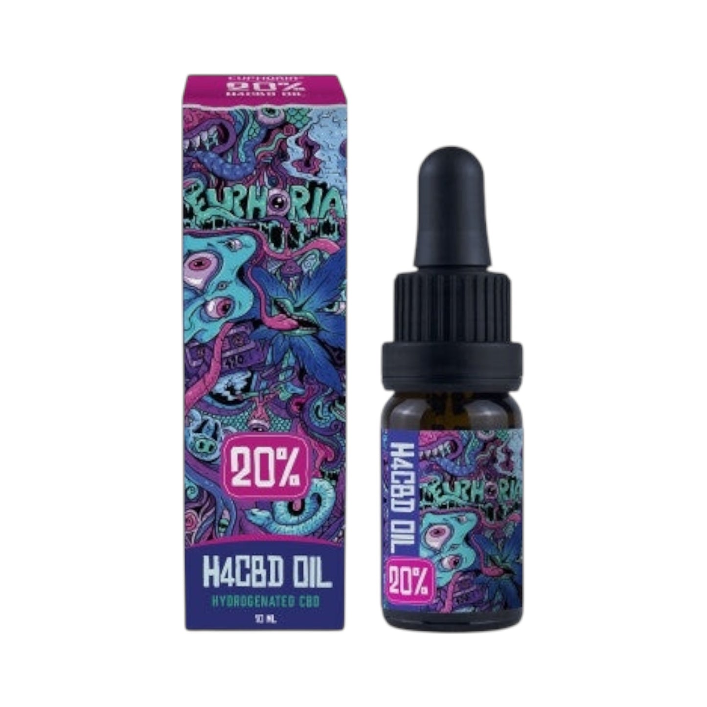 Euphoria H4CBD Oil – 20% (2000mg, 10ml, 10mg per Drop, THC-Free)