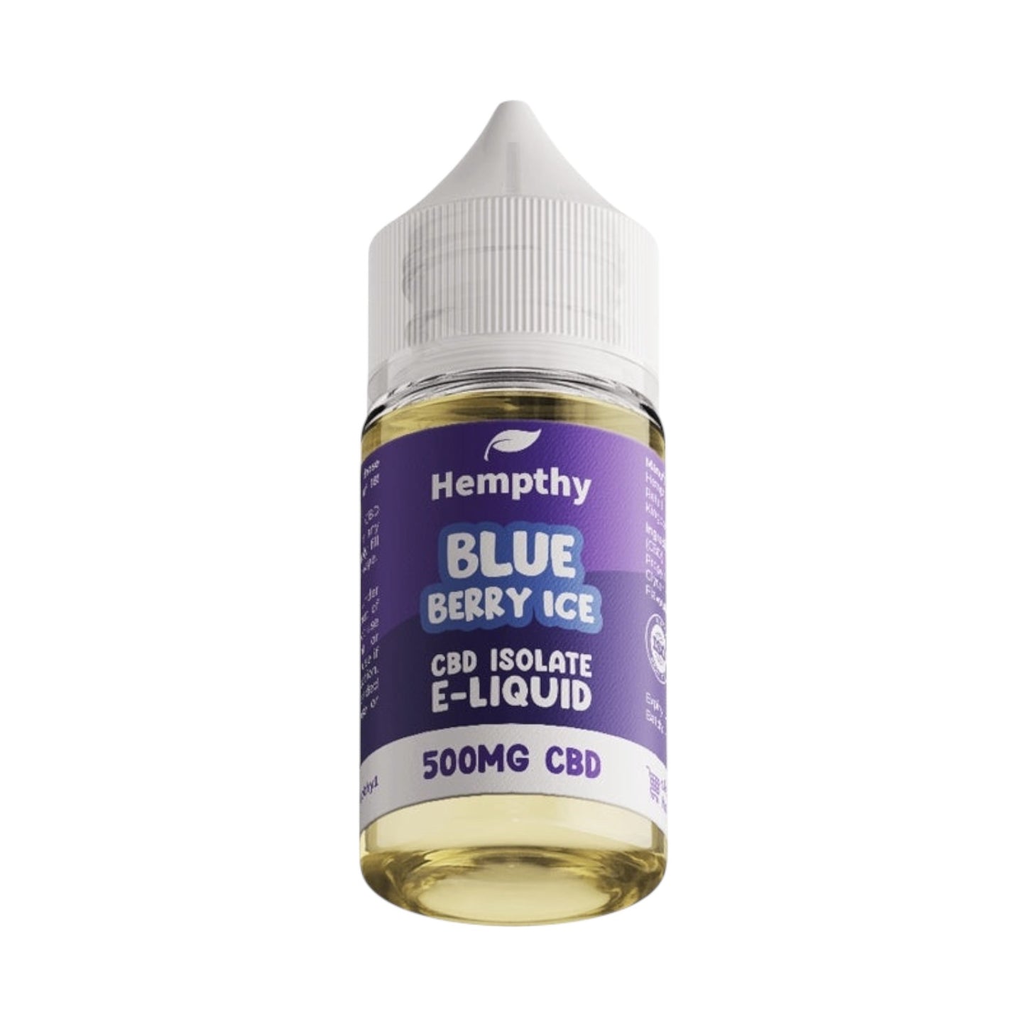 Hempthy CBD Vape Liquid - Blueberry Ice (30ml, 500mg / 1000mg CBD Isolate) | Premium UK-Made CBD E-Liquid