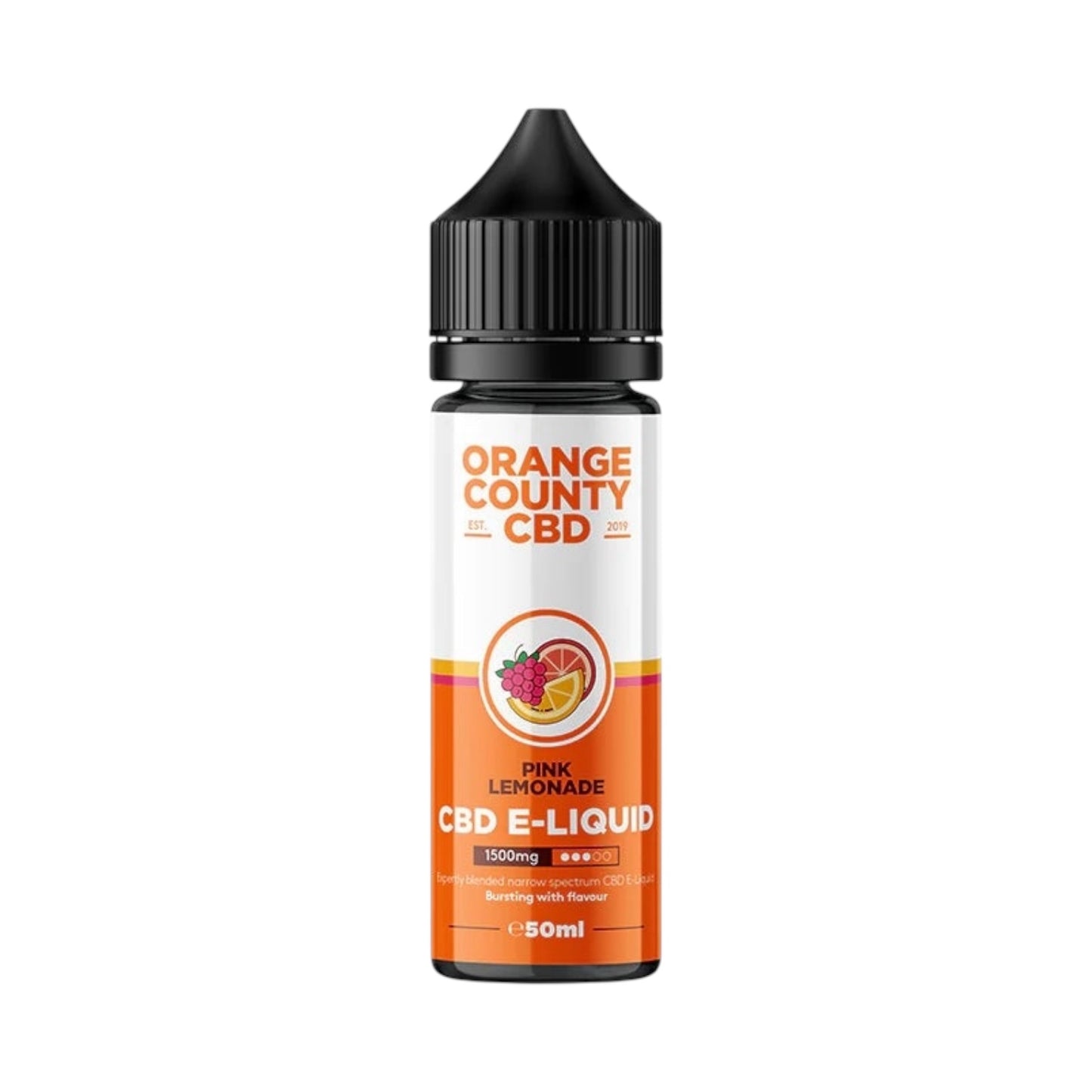 Orange County CBD E-Liquid – Pink Lemonade – 1500mg (50ml)
