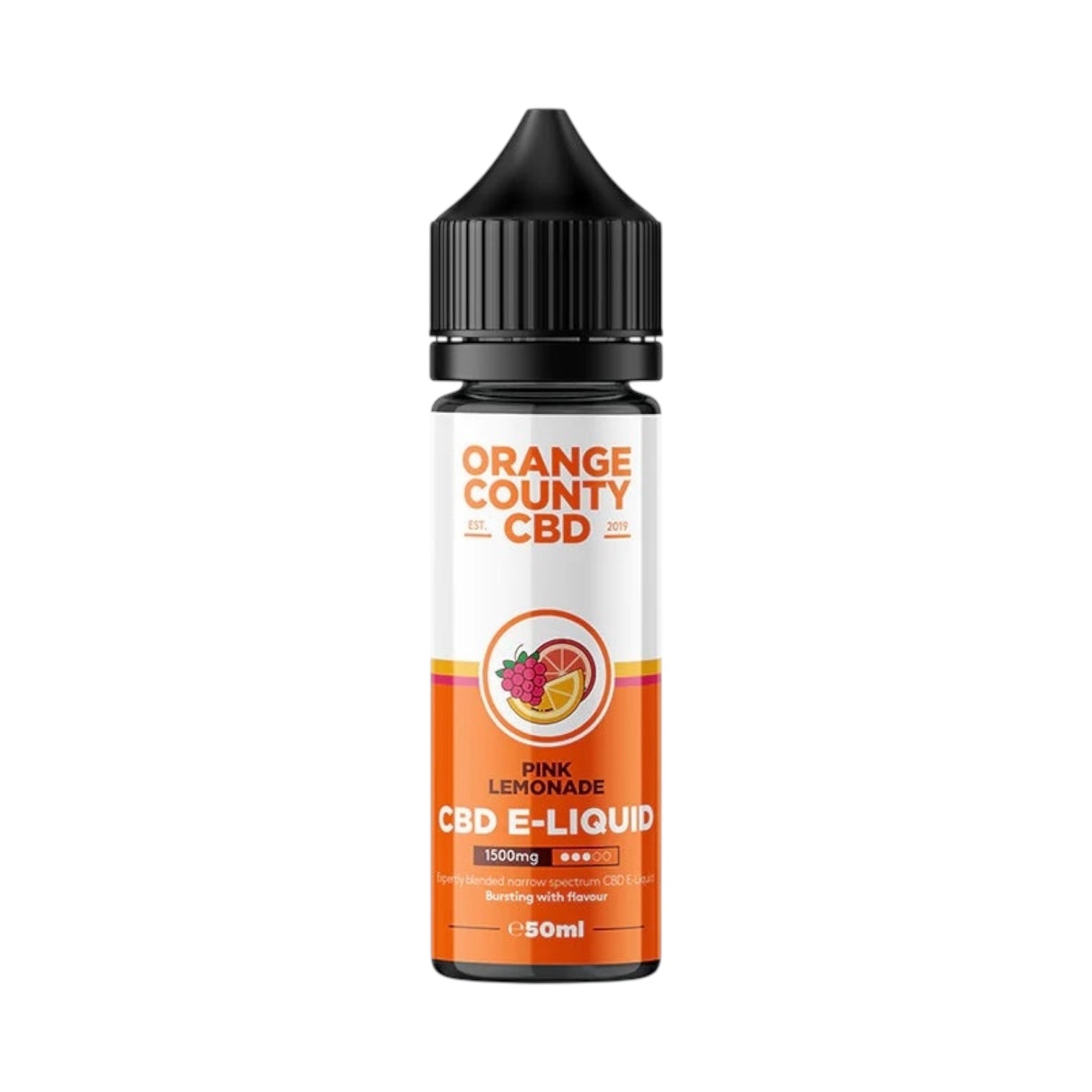 Orange County CBD E-Liquid – Pink Lemonade – 1500mg (50ml)
