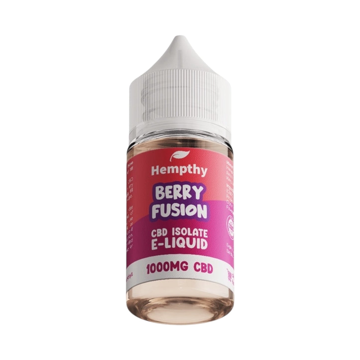 Hempthy CBD Vape Liquid - Berry Fusion (30ml, 500mg / 1000mg CBD Isolate) | Premium UK-Made CBD E-Liquid