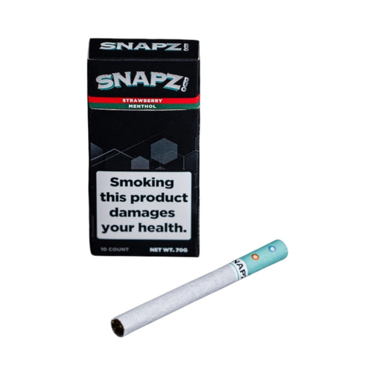 Snapz Duo Hemp Cigarettes – Menthol & Strawberry | Tobacco-Free Hempettes 10 Pack
