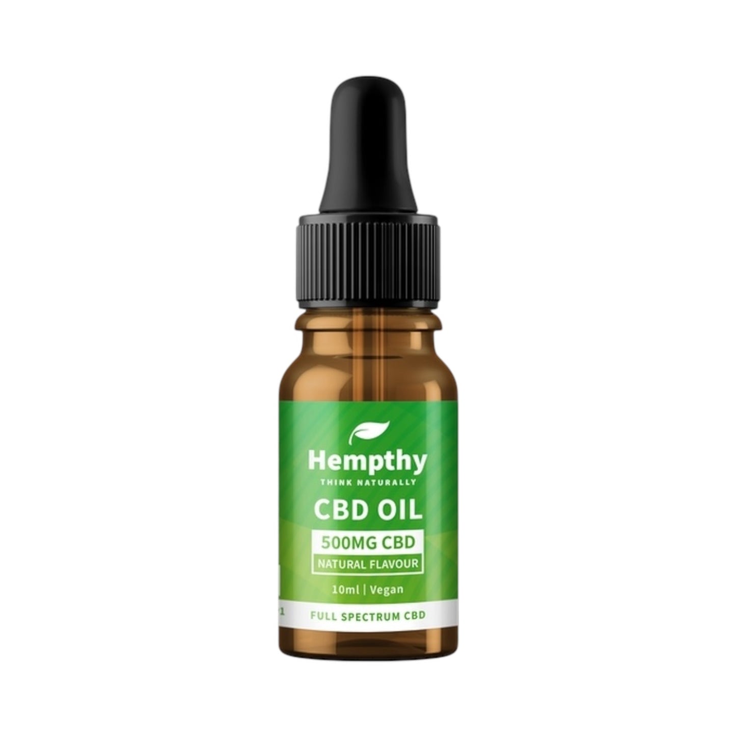 Hempthy Full Spectrum CBD Tincture Oil – Natural (10ml | 250mg–4000mg | THC-Free | Vegan & Gluten-Free)