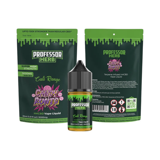 Professor Herb H4CBD Vape Liquid 5000mg 30ml – Cali Range – Candy Runts (Sweet Fruity Terpenes)